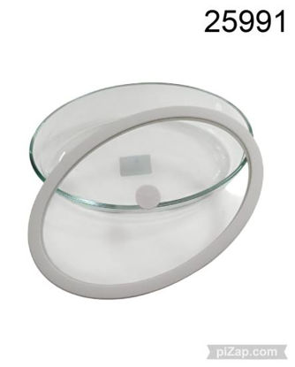 Imagen de TUPPER VIDRIO CON TAPA HERMETICA APTO HORNO OVALADO 3.26